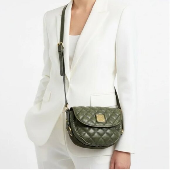Francesco Biasia Quilted Leather Crossbody | Made in Italy | Like-New - Picture 2 of 15